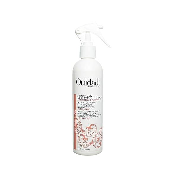 Ouidad Advanced Climate Control Leave In Conditioner for Curly Hair, 8.5 fl oz, Multi-Use Curl & Heat Protectant Spray, Sulfates, Parabens Cruelty-Free Hair Products