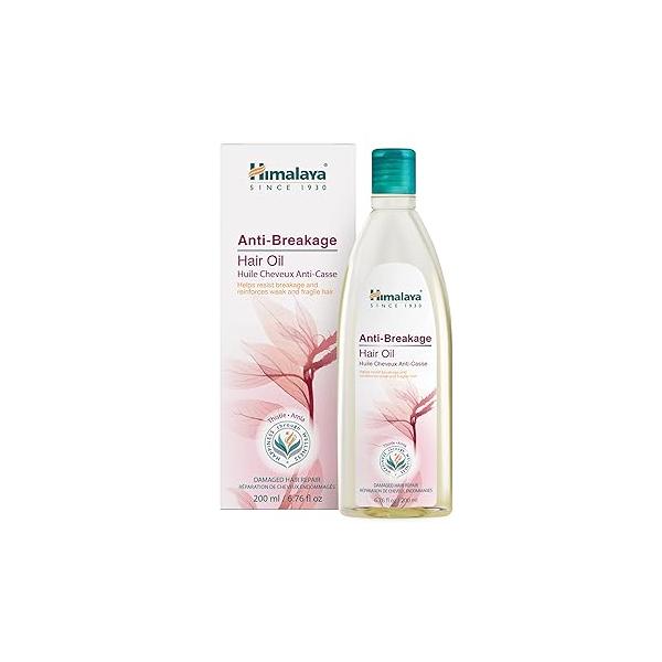 Himalaya Anti-Breakage Hair Oil with Thistle and Amla for Damaged Split Ends 6.76 oz (200 ml)