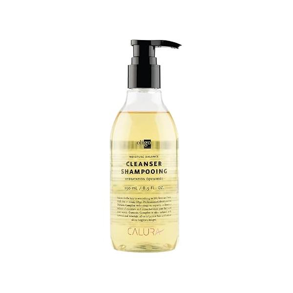OLIGO PROFESSIONNEL - Calura Moisture Balance Cleanser Men and Women Paraben Free For Oily Hair Promotes Longevity of Color Revitalizes Shine Sulfate Moisturizing Formula 8.5oz