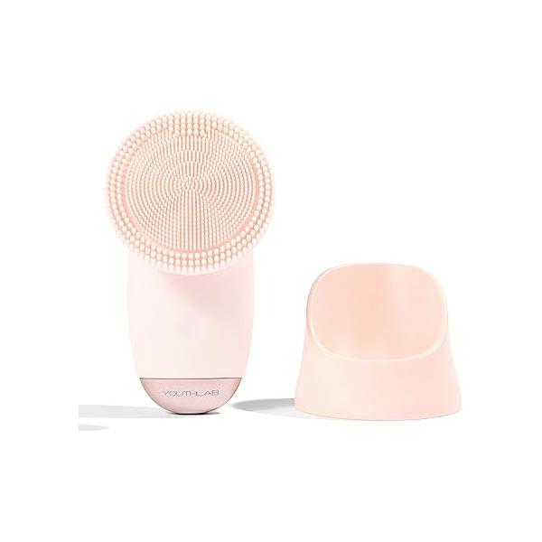 SoniGlow Silicone Facial Skin Cleansing Brush, Electric, Vibrating, Scrubber, Hygienic, Exfoliation, Massage, Refresh, Smooth, Blackheads, Pores, Waterproof, Rechargeable, Makeup Removal
