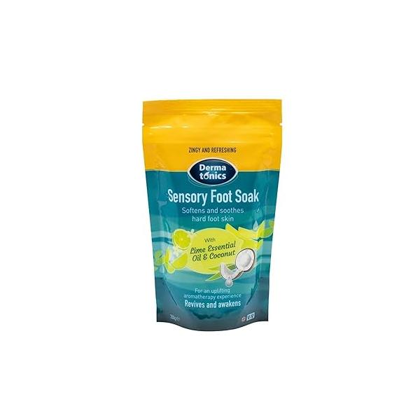 Sensory Foot Soak | Softens and Soothes Hard Skin With Lime Essential Oil Coconut Revives Awakens Suitable for Vegans 12.35 oz