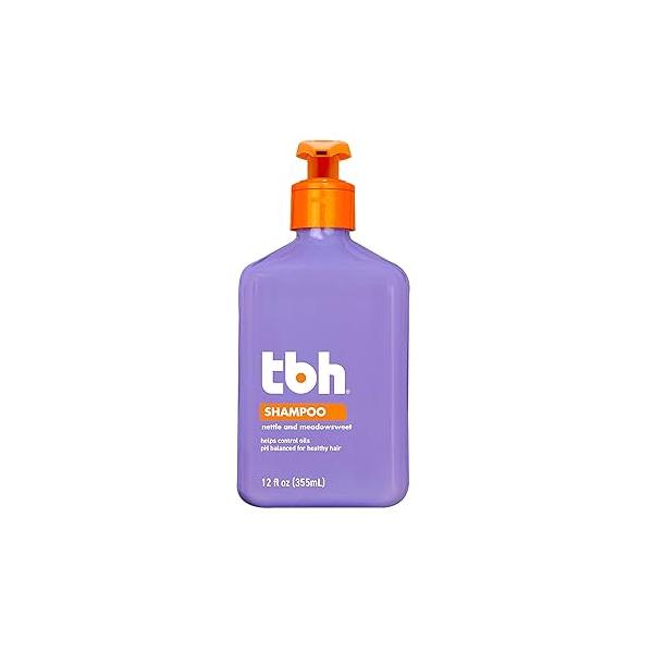 TBH Teen & Kids Shampoo - Lightweight and Detangling Hydrating Hair for Dry, Oily, Fine, Curly, All Types Tween Sulfate, Paraben Free 12 oz