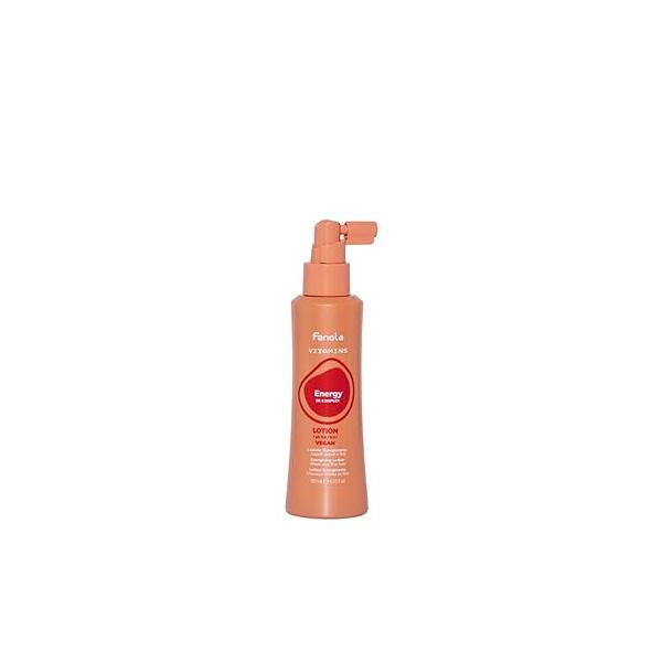 Fanola Energizing Dry Scalp Treatment for Itchy, Flaky Skin - Strengthening Lotion Weak & Fine Hair Formulated with Vitamin B E Complex Visibly Healthier (150 ml)