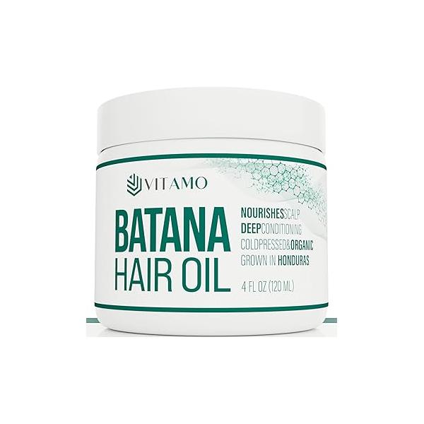 100% Organic Batana oil for Hair Growth | Pure Elaeis Oleifera Natural Cold Press Extraction Method Dr Sebi Scalp Care Shine treatment Men & Women No Burnt Smell