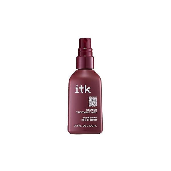 ITK Skincare 2% Salicylic Acid Spray for Face & Body Acne - Blemish-Fighting Treatment Acne, Bacne, Blackheads, Pimples Blemishes BHA Blemish Facial Mist Post Workout 3.3oz Bottle