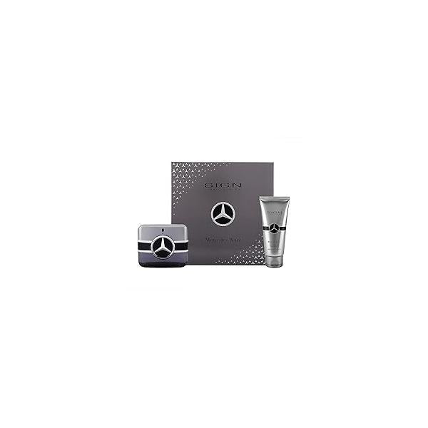 Mercedes Benz Sign Your Attitude Giftset - Mens Cologne Set Eau de Toilette for Men Body Wash Bergamot, Amber Fragrances 2 Pc