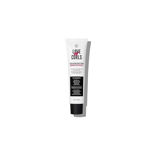 Love Ur Curls Exfoliating Scalp Scrub, Moisturizing, Gentle Build Up Removal for Curly Hair - with Peppermint Oil, Alll Curl Types, 150mL