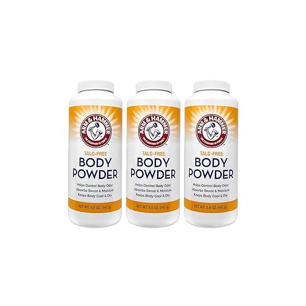 Talc-Free Body Powder for Odor Sweat & Moisture (3 pack)