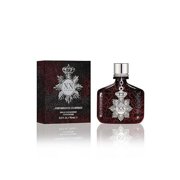 John Varvatos Men's Cologne, XX Intense Eau de Parfum EDP Spray, Woody Oriental Scent with Notes of Cardamom, Orange Flower & Sandalwood