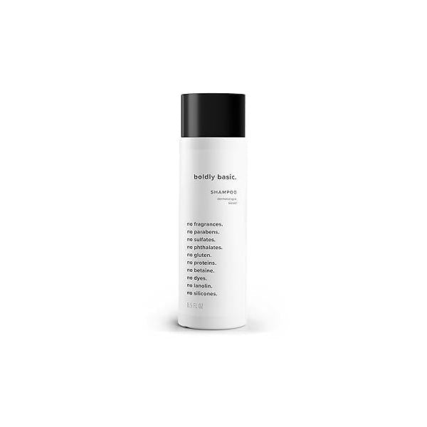 Fragrance Free Shampoo - Gentle on Sensitive Skin and Hair Unscented Dermatologist Tested No Sulfates, Parabens or Gluten Non Comedogenic Hypoallergenic