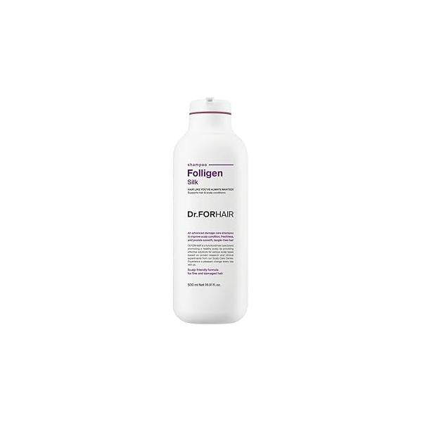 Dr.FORHAIR Folligen Silk Shampoo 300 ml/10.14 fl. oz. | Damaged Scalp And Hair Care Strengthens and Smoothes Protein care