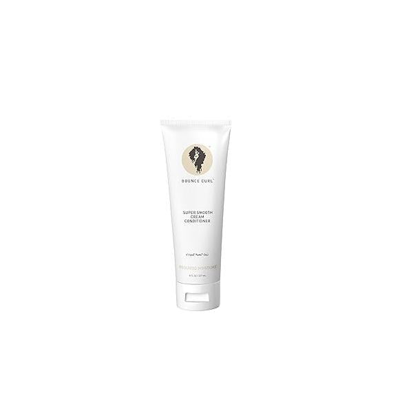 Bounce Curl Super Smooth Cream Conditioner, Lightweight Conditioner Infused with Aloe & Safflower Oil, Hydrating Formula For Fine and Medium Hair Textures, Color Safe Vegan (8 oz)