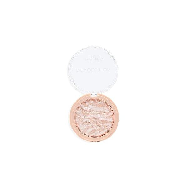 Revolution, Reloaded Pressed Powder Highlighter, Intensely Pigmented for a High Impact Dewy Finish, Dare to Divulge, 0.22 Oz