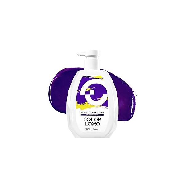 Bye Yellow Purple Shampoo, Neutralizes Brass & Tones, Sulfate Free, For Color Treated, Blonde, Bleached, Highlighted Brown or Silver Hair, 11. 83 Fl Oz