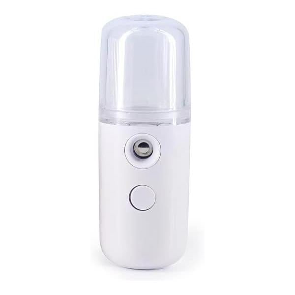 Nano Mist Sprayer Portable for Home, Office, Car, Hydrating Facial and Skin Care (White)