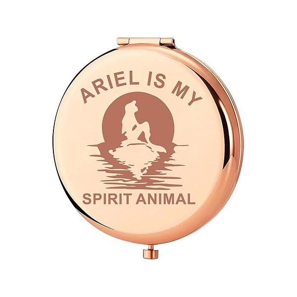 KEYCHIN Princess Pocket Mirror Fairytale Fans Gifts is My Spirit Animal Compact (Arie-RG)