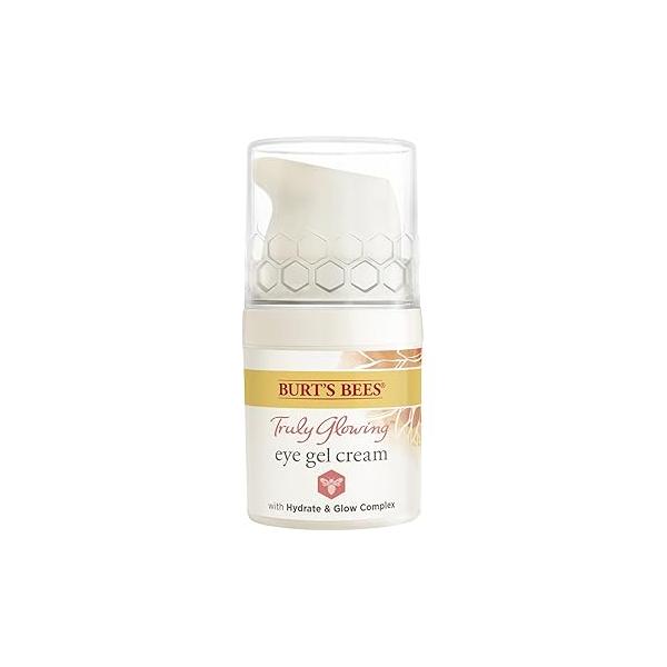 Burt's Bees Truly Glowing Eye Gel Cream Unisex 0.5 oz, White
