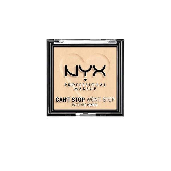 NYX PROFESSIONAL MAKEUP Can't Stop Won't Mattifying Pressed Powder - Light