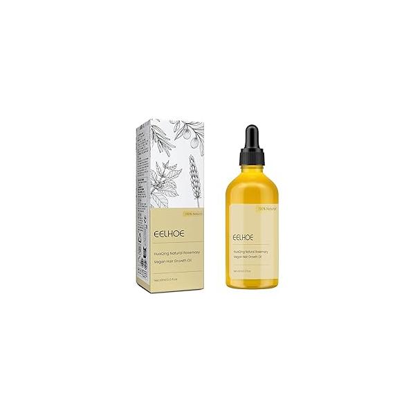 180 ML Eelhoe Hair Growth Oil, Carvenchi Veganic Natural Organic Rosemary Oil for Dry Damaged and Thin Hair.