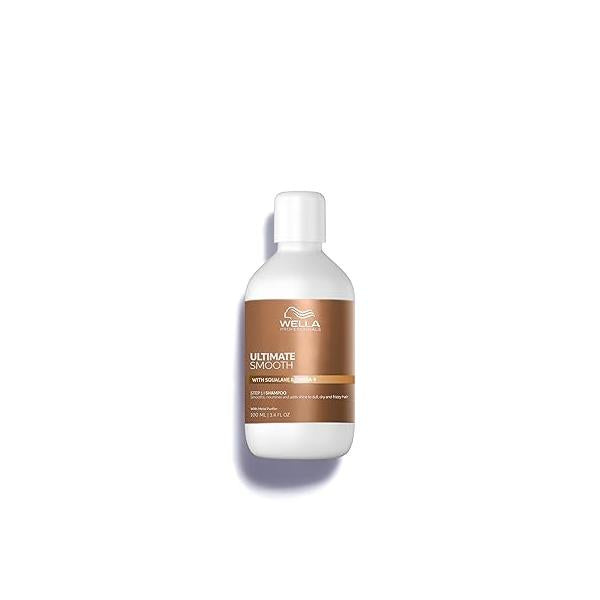 Wella Professionals ULTIMATE SMOOTH Shampoo for Dry, Dull & Frizzy Hair | For Shine Smoothness With Squalane Omega 9 Color Safe