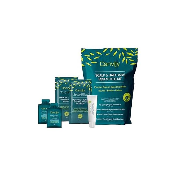 Scalpbliss Scalp and Hair Care Essentials Kit - Anti Itch Serum Balm with Mineral Oils
