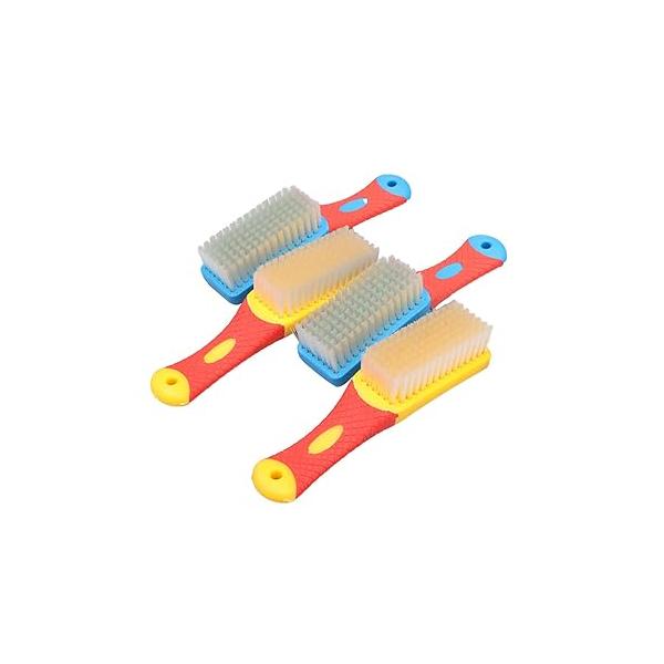 Nail Cleaning Brush Soft,2 Pack Handle Grip Brush,Hand Fingernail Scrub Brush,Long Pedicure Brushes for Toes and Nails Cleaning,Fingernail with Handle(Random Color)
