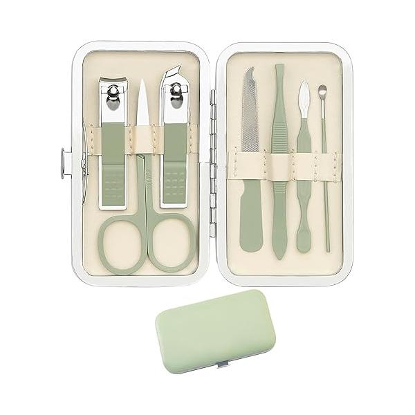 Manicure Set,Nail Fingernail Clippers Set,Halloween Boo Basket Stuffer Thanksgiving Christmas Gifts,Gifts for Men,Travel Nail Care Grooming Kit,Manicure and Pedicure Tools Kit,Stocking Stuffers