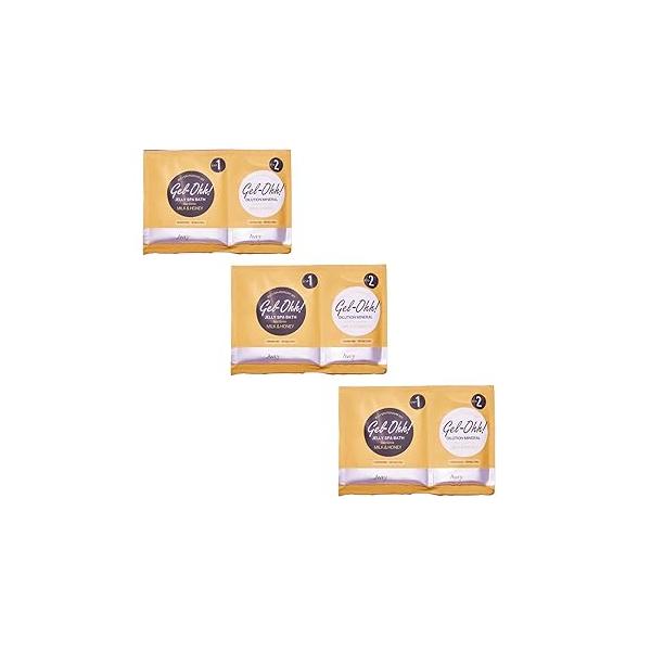 Gel-Ohh Jelly Spa Bath 3 pack, Milk And Honey Scented, Pedicure, Salon Services, Pedi, Relaxtion, Heat & Aroma Therapy, Foot Care