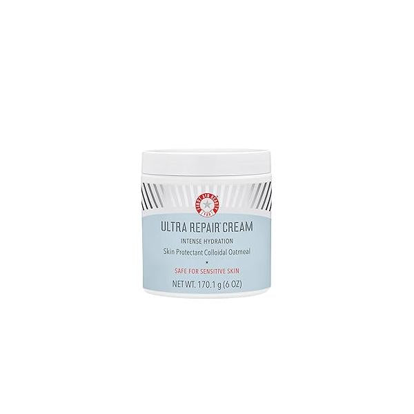 First Aid Beauty - Ultra Repair Cream, Intense Hydration Whipped Colloidal Oatmeal, Clinically Proven to Strengthen Skin Barrier in 7 Days & Helps Relieve Eczema, Luxury Face Body Moisturizer, 6 oz