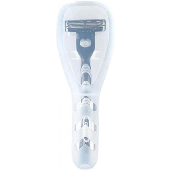 Transparent Portable Travel Men Manual Razor Protector Plastic Box Cover Container Storage Shaver Holder Case Organizer,Electric Shavers, Men's Electric Accessories