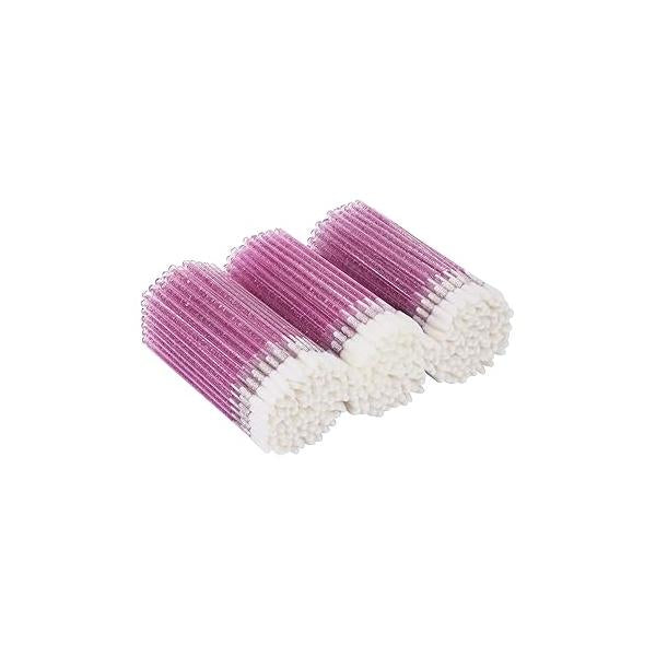 tifanso 300 PCS Lip Brush, Disposable Makeup Applicators, Gloss Brush Lipstick Applicator Wands, Multicolor Tool Kits Beauty Cosmetic (Crystal Pink)