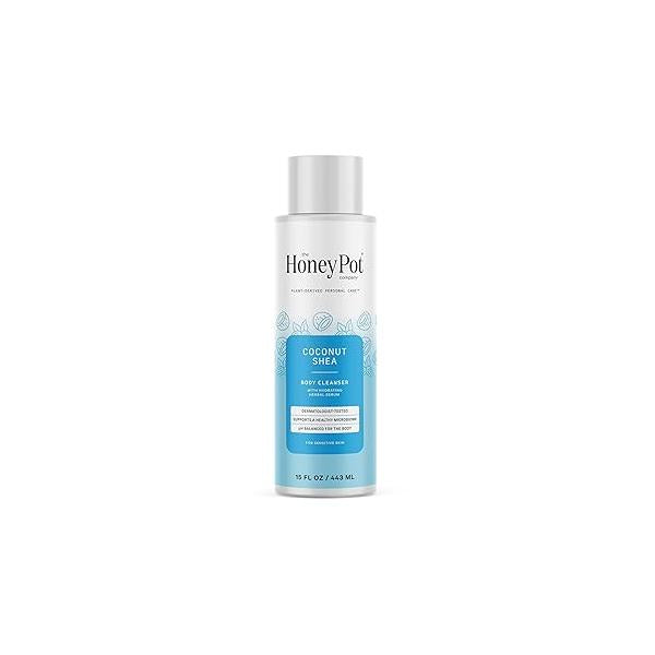 The Honey Pot Company - Body Wash for Women Coconut Shea Hydrating Cleanser Moisturize & Cleanse Skin Free of Parabens Sulfates 15 Fl. Oz