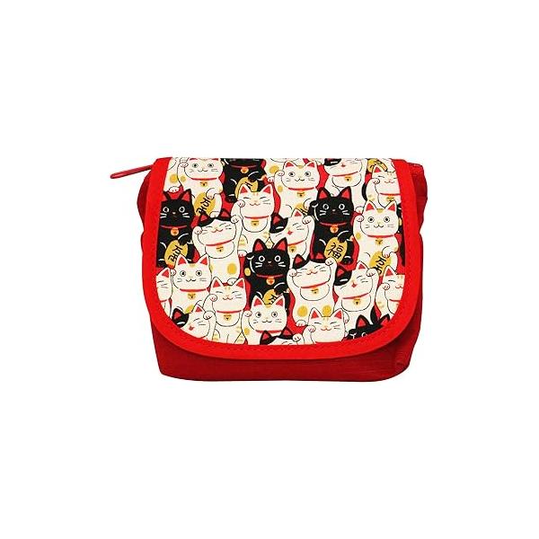 Kawaii Japanese Cat Pouch With Mirror - Perfect For Make Up And Small Items Made In Japan Gift From
