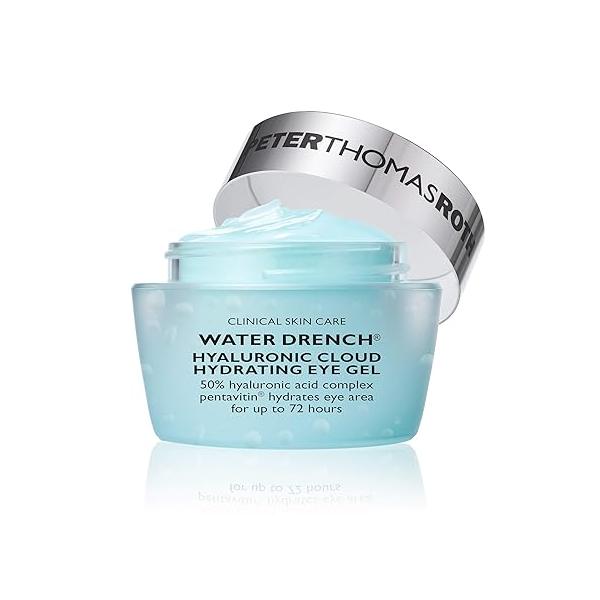 Peter Thomas Roth | Water Drench® Hyaluronic Cloud Hydrating Eye Gel Acid With Caffeine, for Fine Lines, Wrinkles, Under-Eye Puffiness and Dark Circles