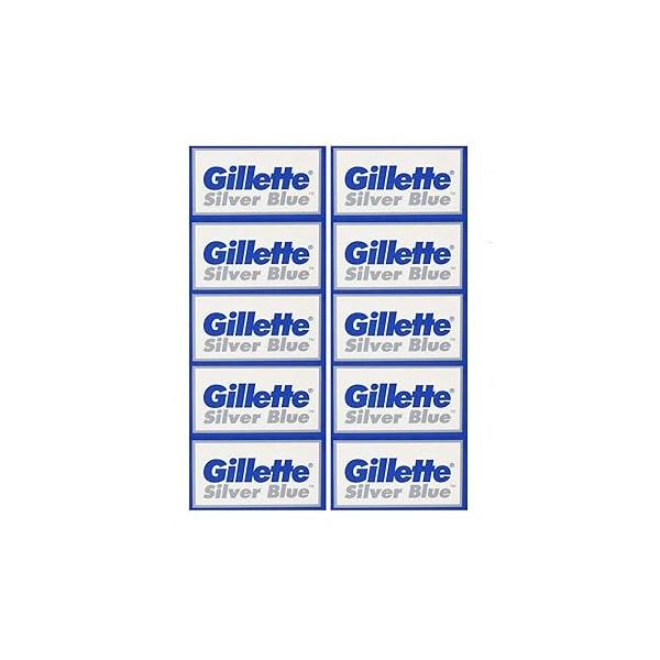 50 Silver Blue Double Edge Razor Stainless Blades Made in Russia