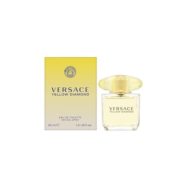 Versace Eau de Toilette Spray, Yellow Diamonds, 1.0 Fluid Ounce