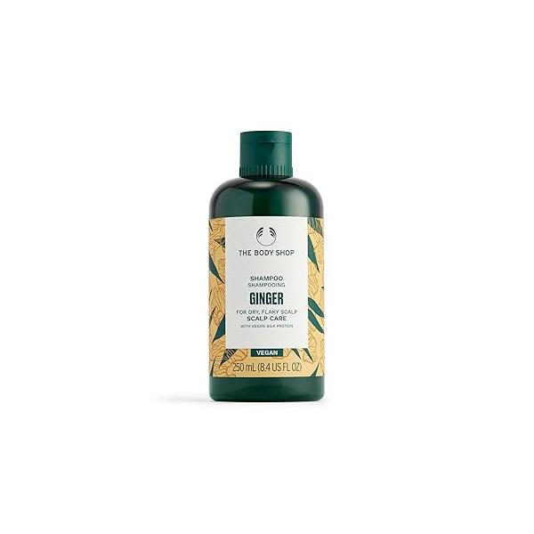 The Body Shop Ginger Scalp Care Shampoo - For Dry, Flaky With Vegan Silk Protein 250ml