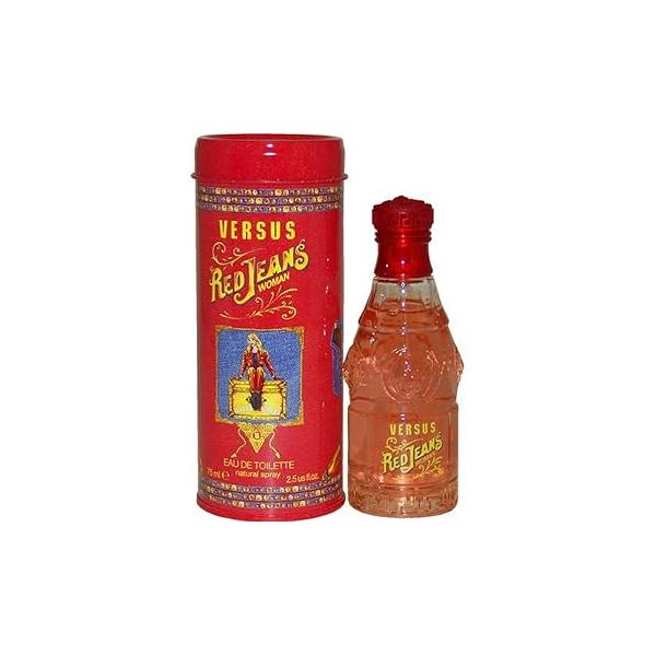 Versace Versus Jeans Eau De Toilette Spray for Women, Red, 2.5 Fl Oz (Pack of 1)