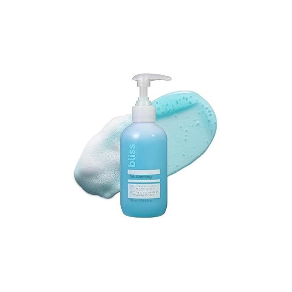 Bliss Fab Foaming 2-In-1 Cleanser and Exfoliator with Bamboo Buffers - 6.4 Fl Oz Oil-Free Gel Face Wash Makeup Remover Vegan & Cruelty Free