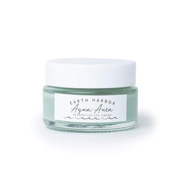 Earth Harbor | AQUA AURA Reparative Eye Creme Renew & Nourish Blue Tansy + Seaweed Collagen Plant-Based and Ethical Trade 1/2 oz
