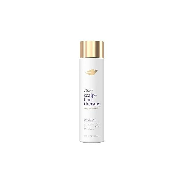Dove Density Boost Clarifying Shampoo Scalp + Hair Therapy for Gentle Cleansing, with Vitamin B3, Zinc and 0% sulfates, 9.25 oz