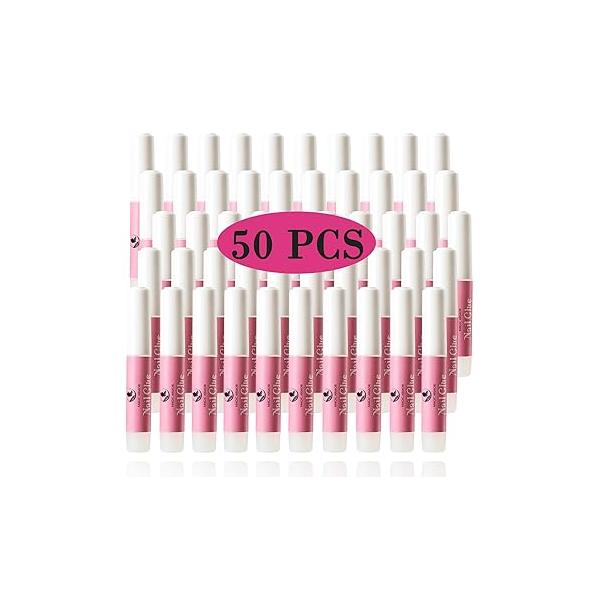 15PCS Nail Glue for Acrylic Nails, Professional Tip Fake Nails Broken Adhesive Super Bond Press on Glues Tips