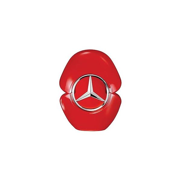 Mercedes-Benz Woman in Red - Eau de Parfum Long Lasting Perfume for Women Jasmine with Fruity, Patchouli Fragrances Travel Size 3 oz