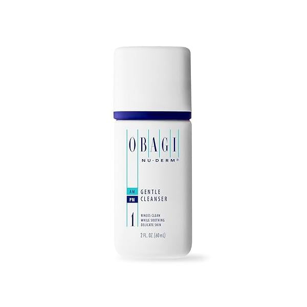 Obagi Medical Nu-Derm Gentle Face Cleanser for Normal to Dry Sensitive Skin - Daily Facial Gently Removes Dirt, Oil, Makeup & Impurities