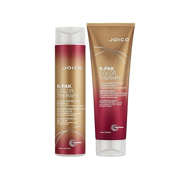Joico K-PAK Color Therapy Color-Protecting Shampoo & Conditioner Set | For Color-Treated Hair Boost Shine Improve Elasticity Repair Breakage Rebuild Damaged With Keratin Argan Oil
