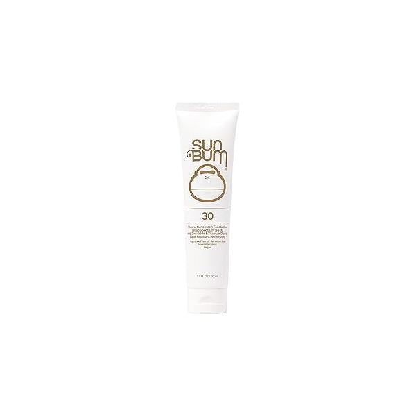 Sun Bum Mineral SPF 30 Face Sunscreen - Non-Tinted Broad Spectrum Moisturizing with Vitamin E Hawaii 104 Act Compliant (Made without Octinoxate & Oxybenzone) Travel Friendly 1.7 oz