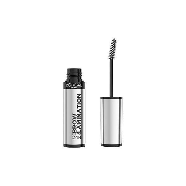 L'Oreal Paris Infallible Up To 24H Wear Brow Lamination, Water-Resistant Longwear Eyebrow Gel Make Up, Clear/Transparent, 0.16 Fl Oz