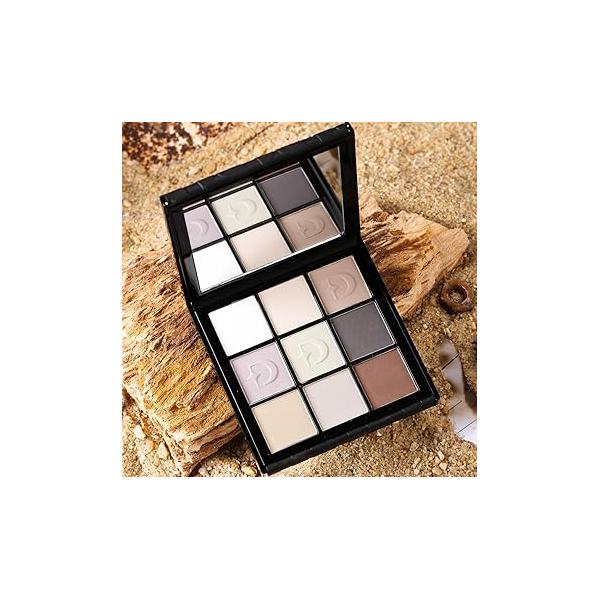 ecofavor All Matte Eyeshadow Palette Fully Matte, Non-Shimmer, Cool-Toned and Neutral Shades, Long-Lasting, Blendable, Beginner-Friendly, Waterproof, Travel-Friendly, Ideal for Smokey Nude Looks