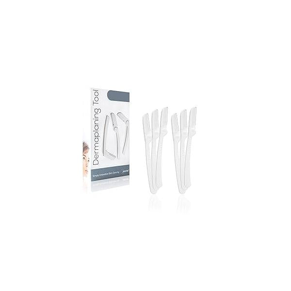 Dermaplaning Tool (6 Count) - Easy to Use Dermaplane Razor for Face Facial Hair Removal Women Blade Eyebrows and Peach Fuzz Shavers Help Exfoliate Smooth the Skin