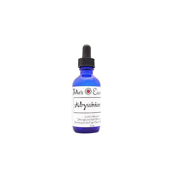 Julia's Essentials 100% Pure Abyssinian Oil. Revivify Dry Damaged Hair - Hydrate, Nourish, Strengthen & Moisturize. Heat Protectant Shine Oil Naturally Canada Grown (Crambe Abyssinica)(2oz)
